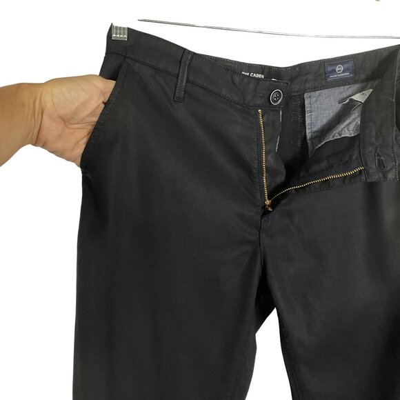 AG | Adriano Goldschmied The Caden Tailored Trouser, Black, size 26R, Lyocell - Picture 5 of 12